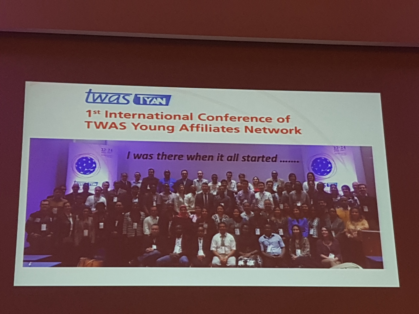 TWAS Young Affiliates Network conference photo 1